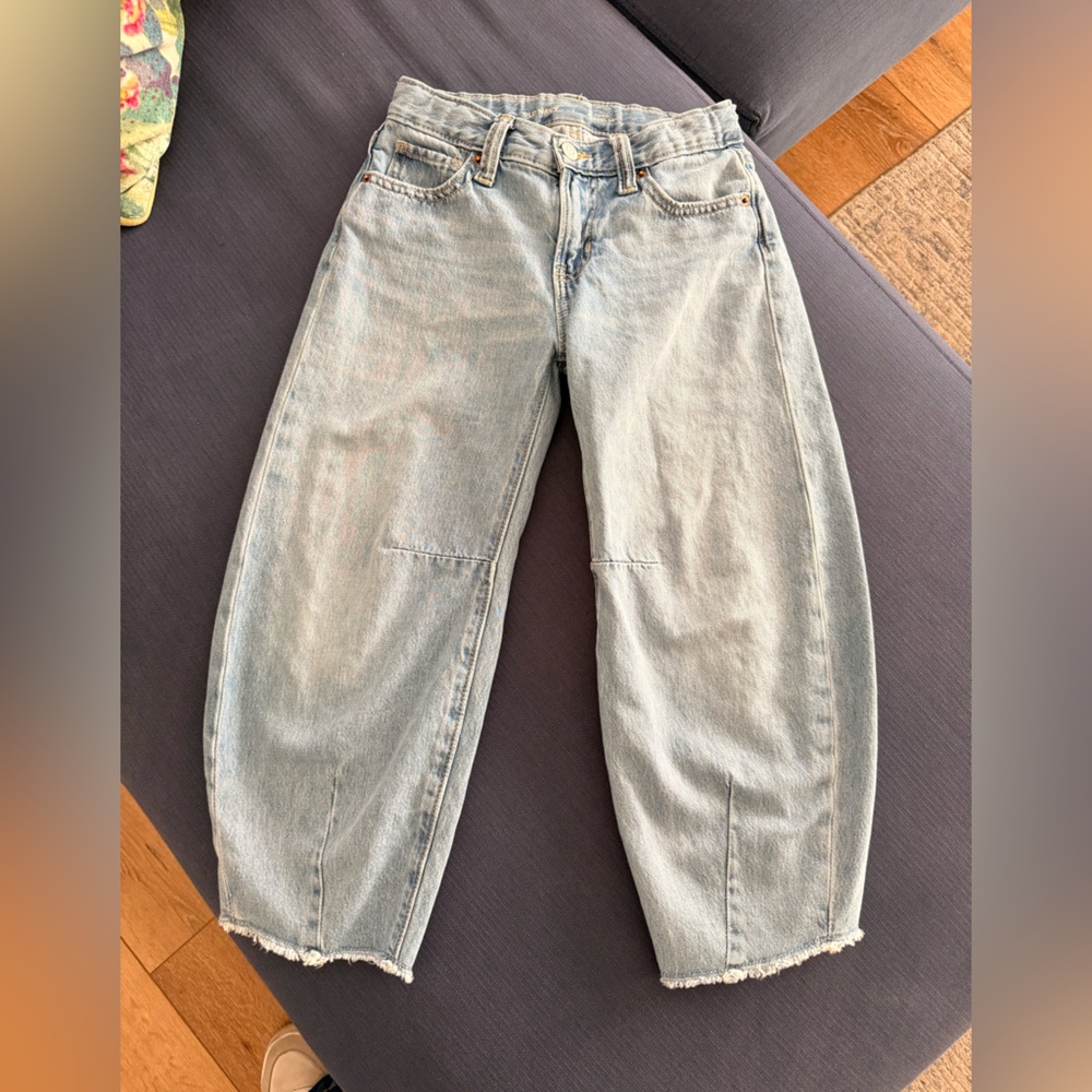 Old Navy Girl’s Light Denim Barrel Jeans